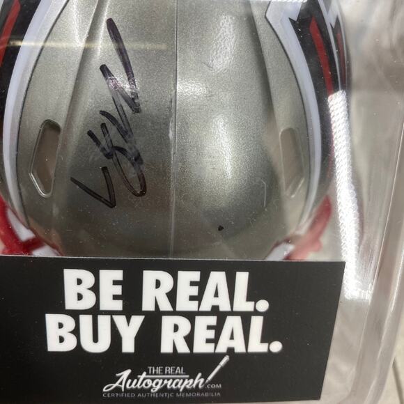 Michael Vick Autographed Atlanta Falcons Mini Helmet Flash Alternate Beckett - Picture 7 of 12